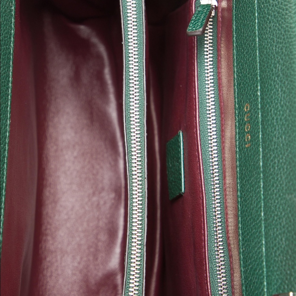 Gucci Top Handle Bag Zumi Shibuya medium Green Leather crossbody - Picture 7 of 9